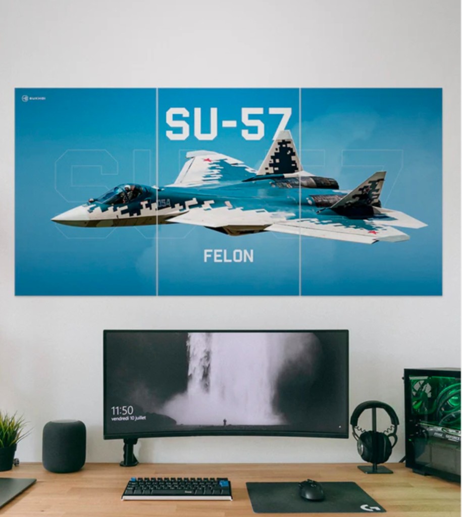 SU-57 Felon | 3 Set Metal Poster