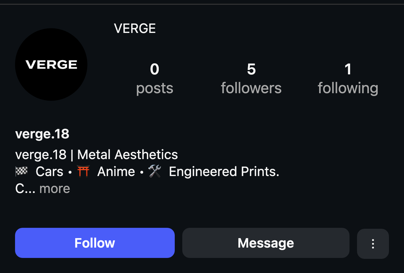 VERGE on Instagram — @verge.18